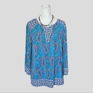 Chico’s Paisley Print Tunic Size 1